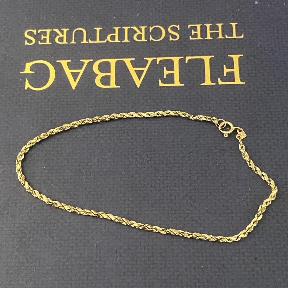 14k Gold rope bracelet